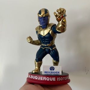 Thanos Bobblehead collectors item from isotopes Marvel Night